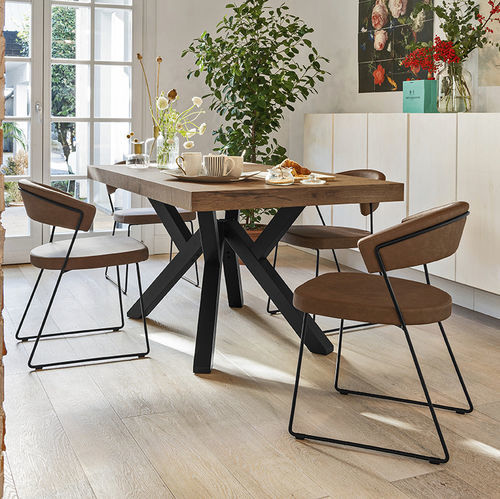 Chaise contemporaine - NEW YORK - Connubia - d'extérieur / en tissu / en simili cuir