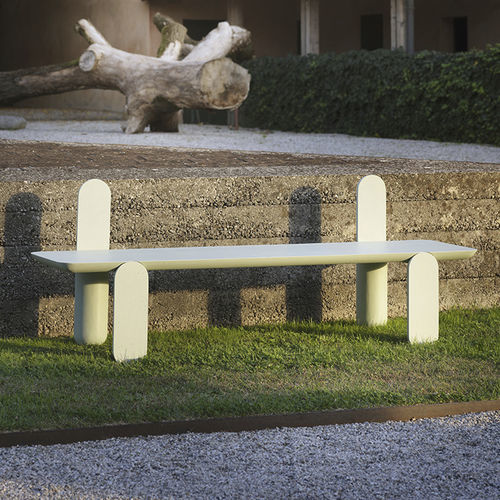 Banc public contemporain - LIDO - CIMENTO - en béton / sans dossier / sans accoudoirs
