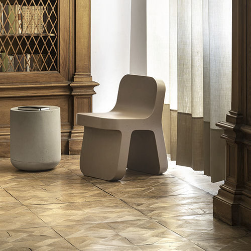 Chaise contemporaine - TORCELLO - CIMENTO - d'intérieur / en béton / avec piètement en béton