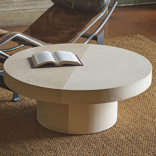 Table basse contemporaine - FRARI - CIMENTO - en béton / avec piètement en béton / ronde