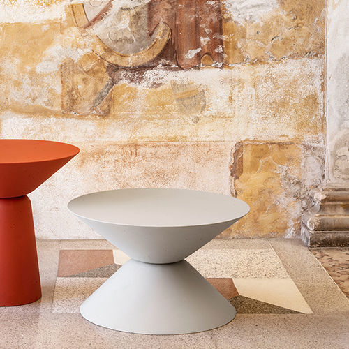 Table basse contemporaine - MURANO - CIMENTO - en béton / avec piètement en béton / ronde