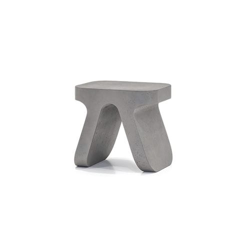Tabouret contemporain - TORCELLO - CIMENTO - en béton / avec piètement en béton / luge