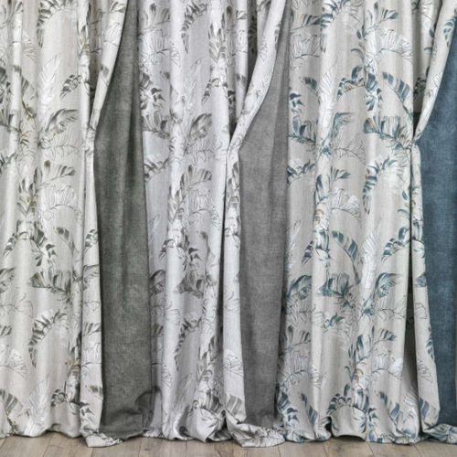 Tissu pour rideaux - SYBARIUS - Ciesse Tendaggi srl - à motif nature / en polyester / en coton