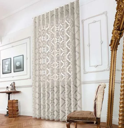 Voilage à motif damas - ECHO  - Ciesse Tendaggi srl - en viscose / en polyester / lavable