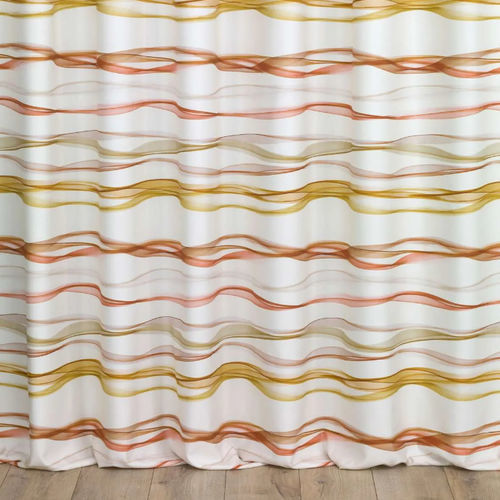 Tissu pour rideaux - FUN  - Ciesse Tendaggi srl - motif à vagues / en polyester / en coton
