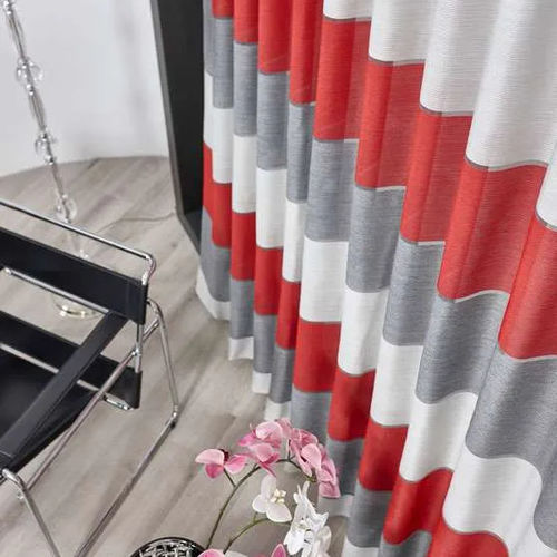 Tissu pour rideaux - DOKI  - Ciesse Tendaggi srl - à rayures / en polyester / en acrylique