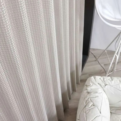 Voilage à motif géométrique - MATRIX - Ciesse Tendaggi srl - en lin / en polyester / lavable