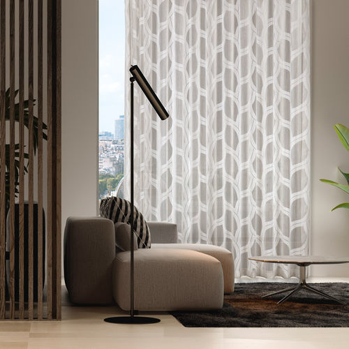 Tissu pour rideaux - ADELE  - Ciesse Tendaggi srl - à motif géométrique / polyester FR / en viscose