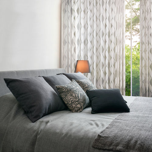 Tissu pour rideaux - CORA  - Ciesse Tendaggi srl - à motif géométrique / polyester FR / en viscose