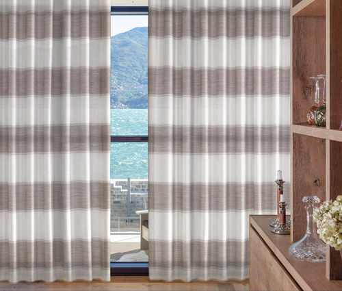 Tissu pour rideaux - Jenner - Ciesse Tendaggi srl - à rayures / en polyester / en acrylique