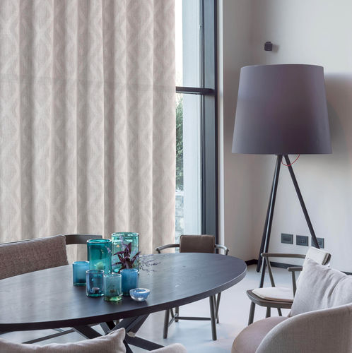 Tissu pour rideaux - MOYO  - Ciesse Tendaggi srl - à motif géométrique / en polyester / en lin