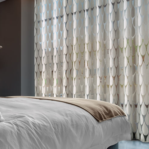 Tissu pour rideaux - SANTORINI - Ciesse Tendaggi srl - à motif géométrique / en polyester / en viscose