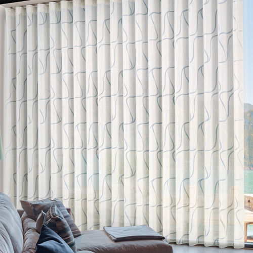 Tissu pour rideaux - SAONA - Ciesse Tendaggi srl - à motif géométrique / en polyester / en viscose