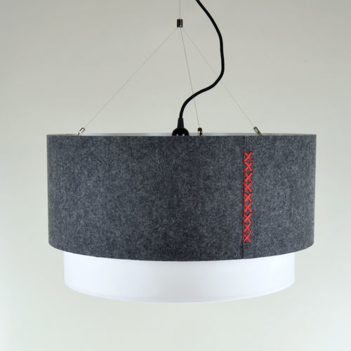 Suspension - TAMBOR SATURN  - Aclara Lighting - en métal / en tissu / contemporaine