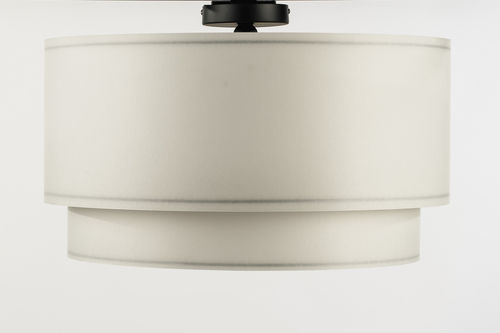Plafonnier contemporain - TIMBAL TOM - Aclara Lighting - rond / en métal / en tissu