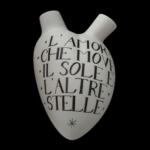 Vase contemporain - DANTE 700° PARADISO - ELICA STUDIO - en porcelaine / pour mur / fait main