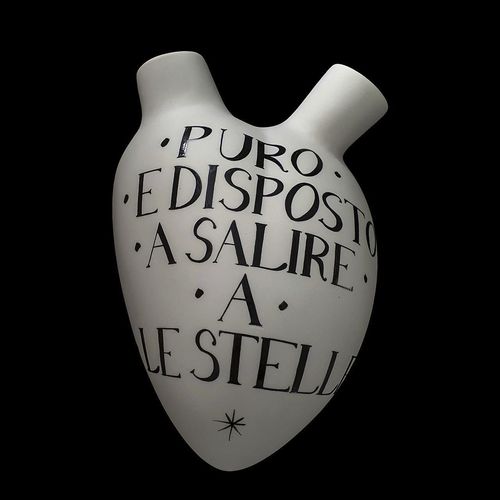Vase contemporain - DANTE 700° PURGATORIO - ELICA STUDIO - en porcelaine / fait main / mural