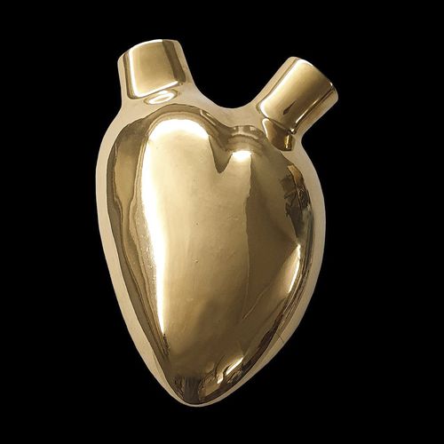Vase contemporain - H-0 GOLD - ELICA STUDIO - en porcelaine / mural / fait main