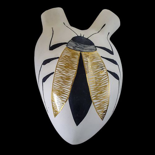 Vase contemporain - H-2 KHEPERER - ELICA STUDIO - en porcelaine / mural / fait main