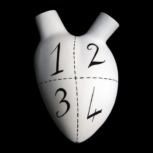 Vase contemporain - H-3 1-2-3-4 - ELICA STUDIO - en porcelaine / mural / fait main