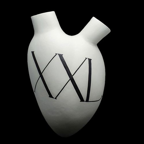 Vase contemporain - H-9 XXL - ELICA STUDIO - en porcelaine / fait main / Fabriqué en Italie