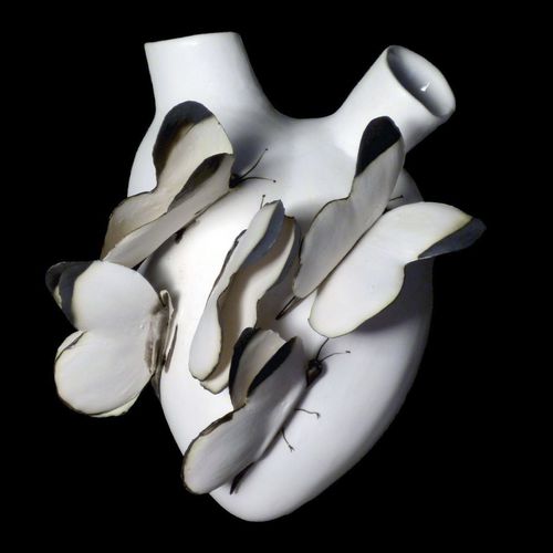 Vase contemporain - VOLARE - ELICA STUDIO - en porcelaine / mural / suspendu