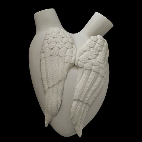 Vase contemporain - 7°CIELO - ELICA STUDIO - en porcelaine / fait main / Fabriqué en Italie