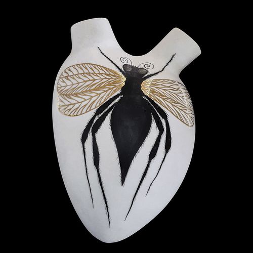 Vase contemporain - ZANZARA - ELICA STUDIO - en porcelaine / pour mur / fait main