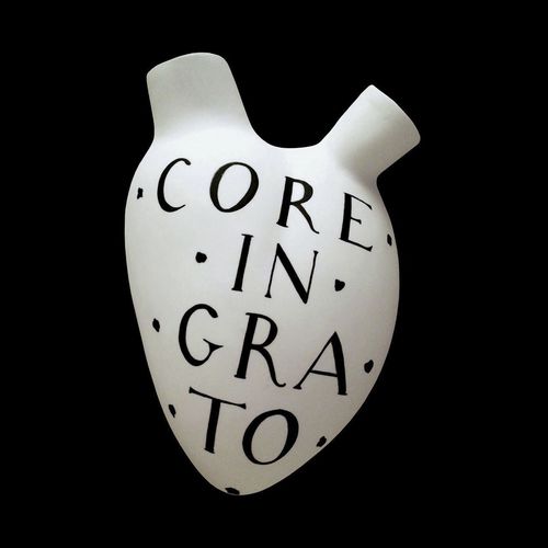 Vase contemporain - CORE INGRATO - ELICA STUDIO - en porcelaine / mural / fait main