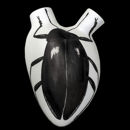 Vase contemporain - BURDOCH - ELICA STUDIO - en porcelaine / pour mur / fait main