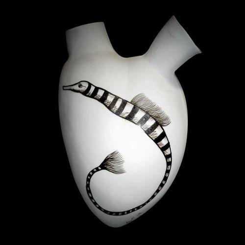 Vase contemporain - EVA’ SNAKE - ELICA STUDIO - en porcelaine / pour mur / fait main