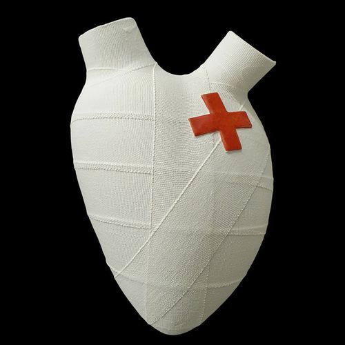 Vase contemporain - SPLEEN - ELICA STUDIO - en porcelaine / pour mur / fait main