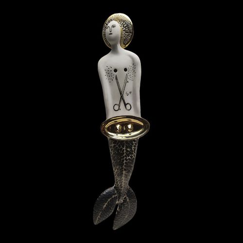 Sculpture en porcelaine - SYS 22 BREAST - ELICA STUDIO - en porcelaine dorée / fait main / Fabriquée en Italie