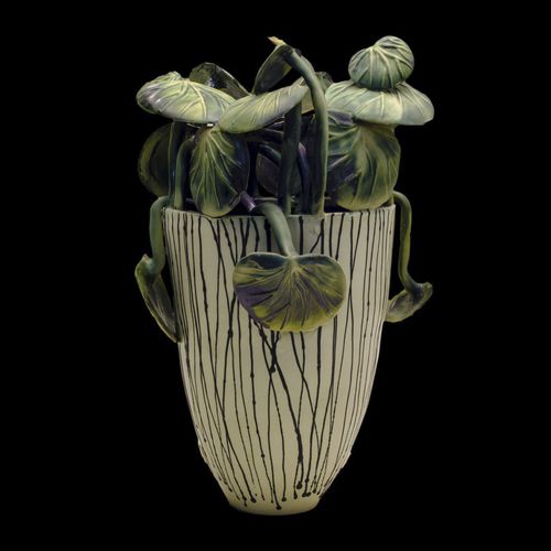 Vase contemporain - BEGONIAS - ELICA STUDIO - en porcelaine / fait main / à poser au sol