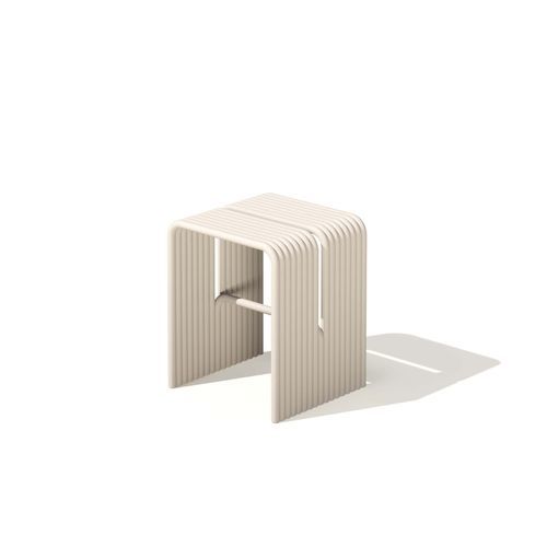 Tabouret contemporain - Tube - Joyf - en aluminium / avec piètement en aluminium / double