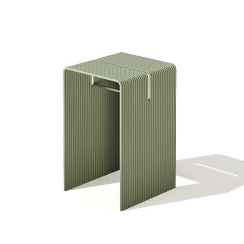 Table mange-debout contemporaine - Tube - Joyf - en aluminium / avec piètement en aluminium / rectangulaire