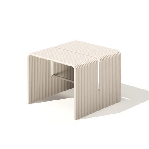 Table basse contemporaine - Tube - Joyf - en aluminium / avec piètement en aluminium / rectangulaire