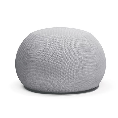 Pouf contemporain - Moony - Joyf - en tissu / rond / d'extérieur