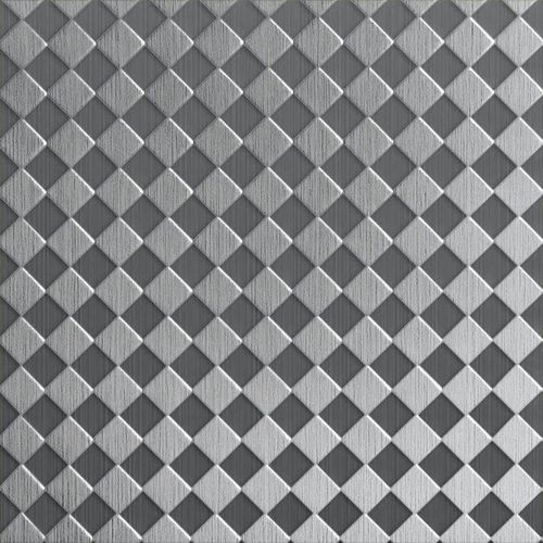 Tôle métallique décorée - DIAMONDS  - Rimex - laminée / en inox / texturée