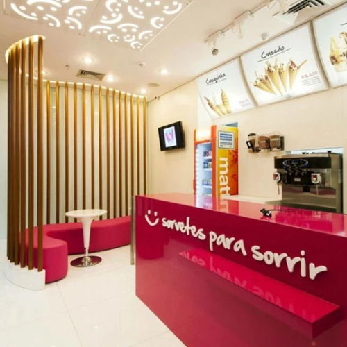 Profilé décoratif WPC - B70  - Foshan Greenzone - pour cloison / rond / marron