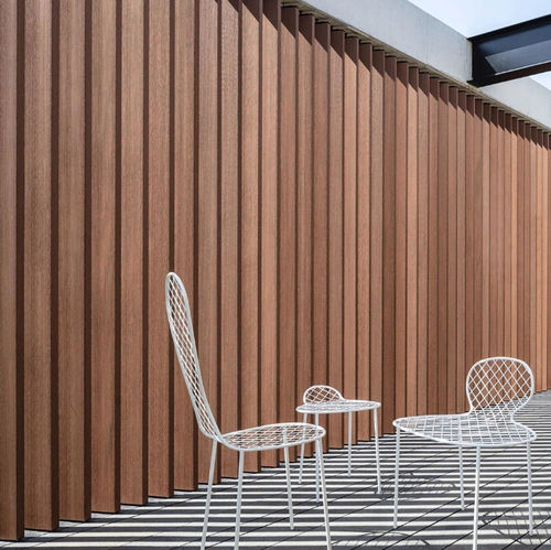 Brise-soleil en bois composite - BEP9090  - Foshan Greenzone - pour façade / vertical / fixe
