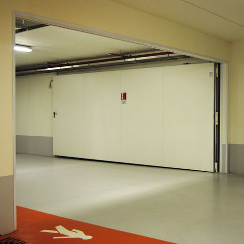 Porte industrielle battante - Endoors - en acier galvanisé / en tôle d'acier / automatique