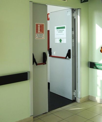 Porte d'intérieur - Sub-Frame - Endoors - en acier galvanisé / battante / contemporaine