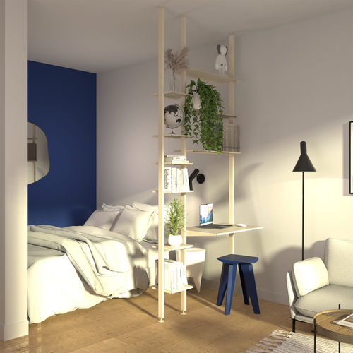Étagère modulable - Bretagne Design - sol plafond / contemporaine / en acier thermolaqué