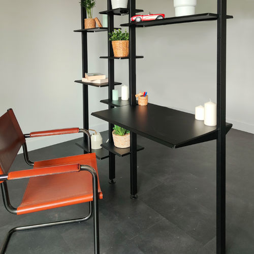 Bureau sur pied - Bretagne Design - contemporain / en acier thermolaqué / droit