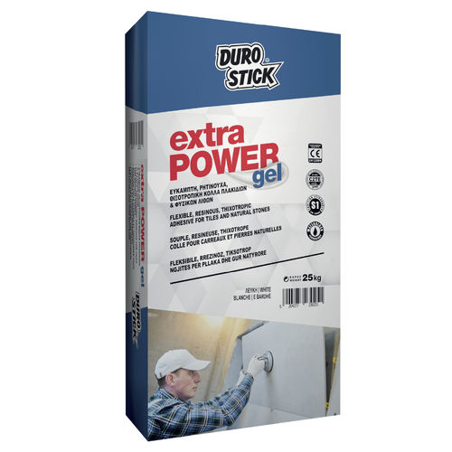 Colle à base de ciment - Extra Power Gel - DUROSTICK - pour carrelage / pour intérieur / extérieur
