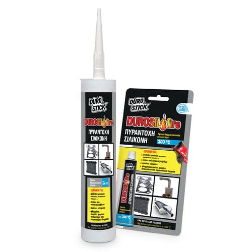 Colle à base de résine de silicone - Durosil Fire - DUROSTICK - pour métal / industriel / non inflammable