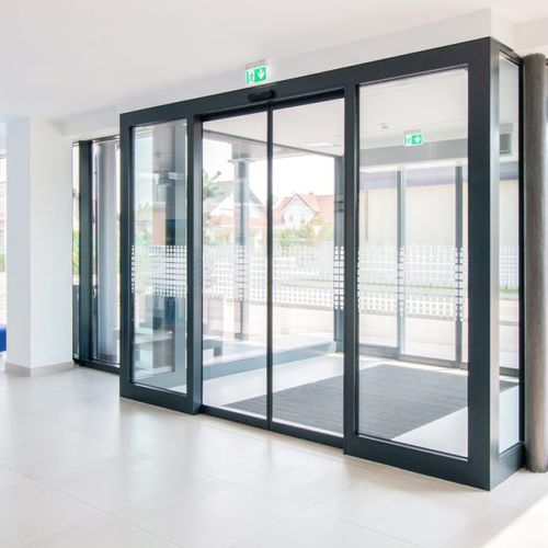 Porte d'intérieur - 300 - DOORSON - en aluminium anodisé / coulissante / contemporaine