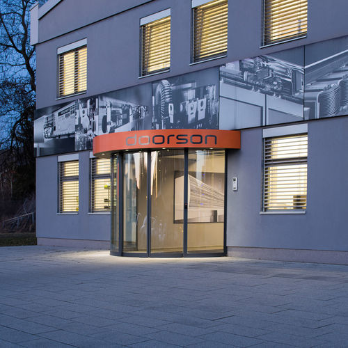 Porte d'entrée - 300 C - DOORSON - en aluminium anodisé / coulissante / contemporaine