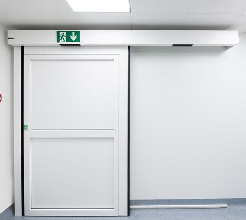 Porte d'intérieur - 500 EFS - DOORSON - en aluminium anodisé / battante / coulissante